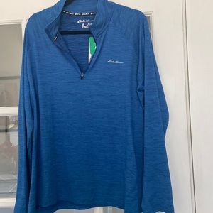 Eddie Bauer mens 1/4 zip long sleeve shirt XL